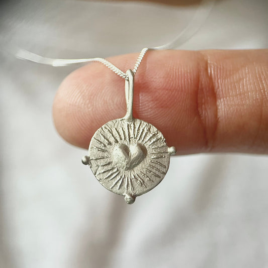 Cor Vitae Pendant in Silver
