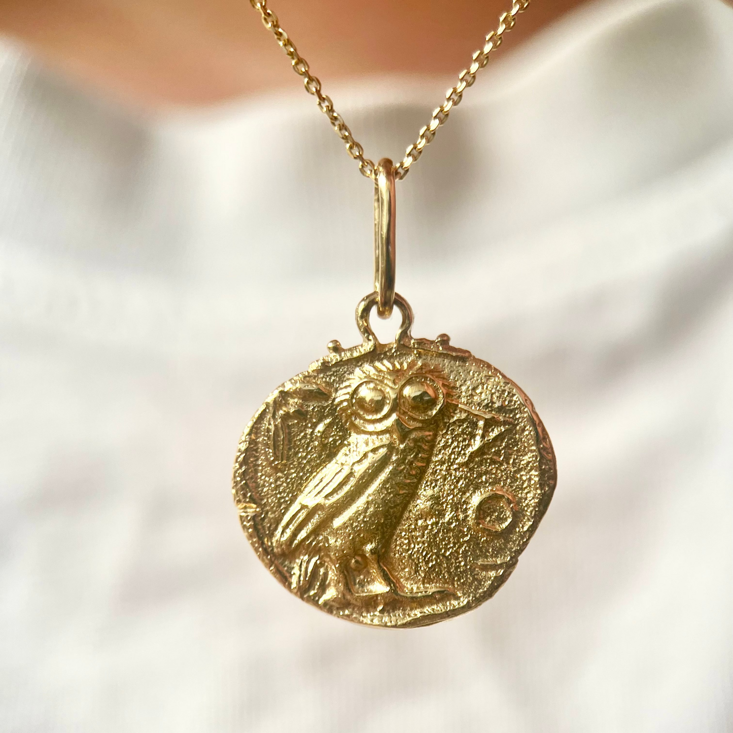 Athena's Owl Pendant