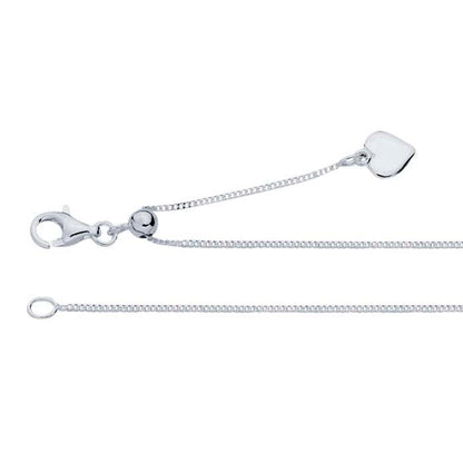 Adjustable silver chain