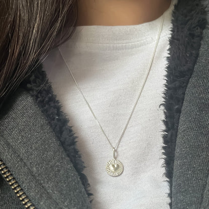 Cor Vitae Mini Pendant in Silver