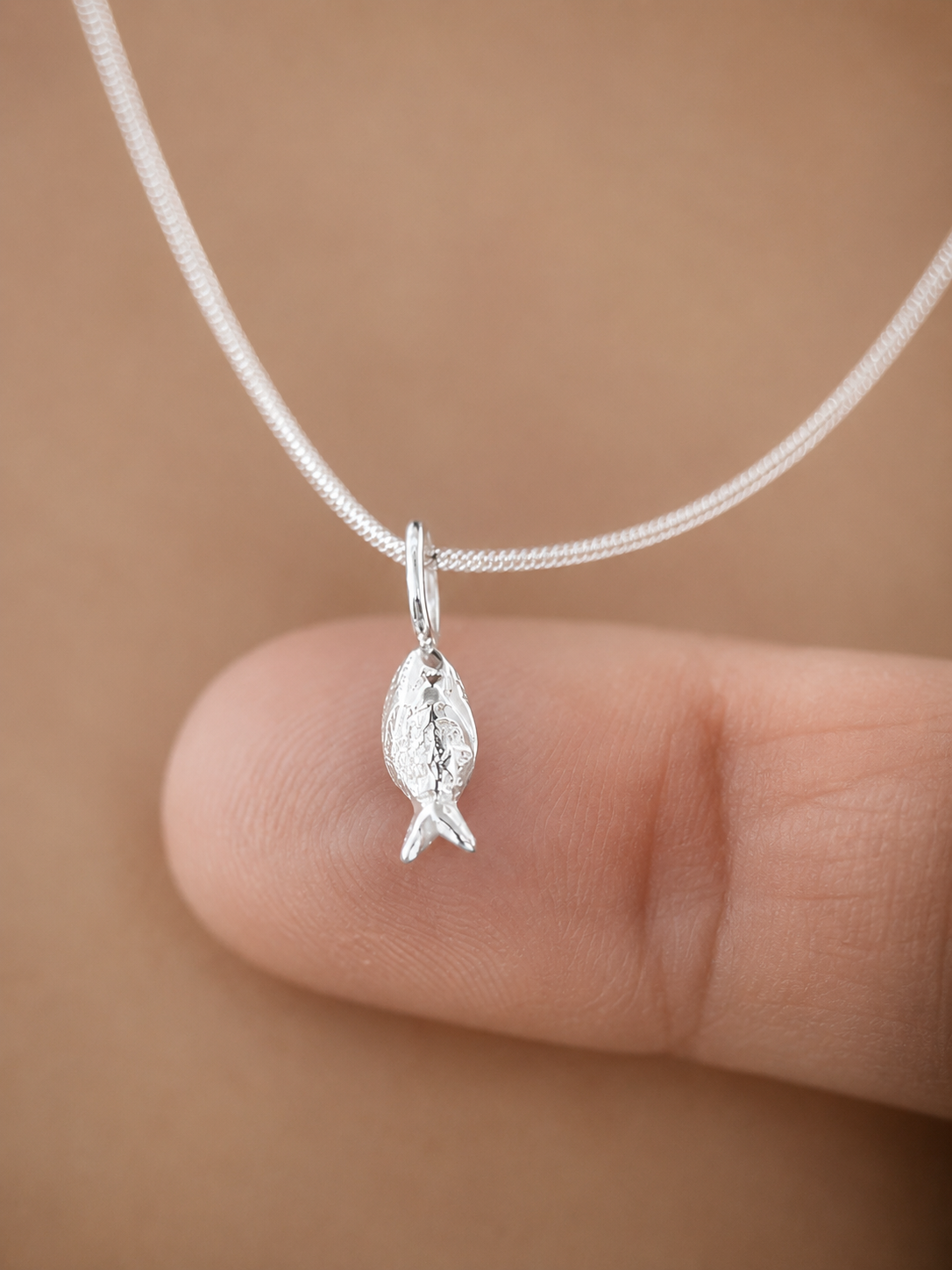 Fish Pendant in Silver