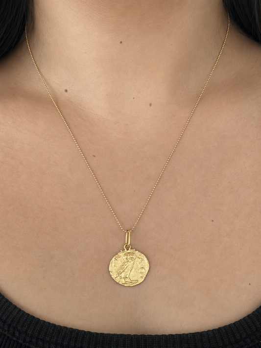 Athena's Owl Pendant