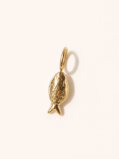 Fish Pendant in 14K Yellow Solid Gold