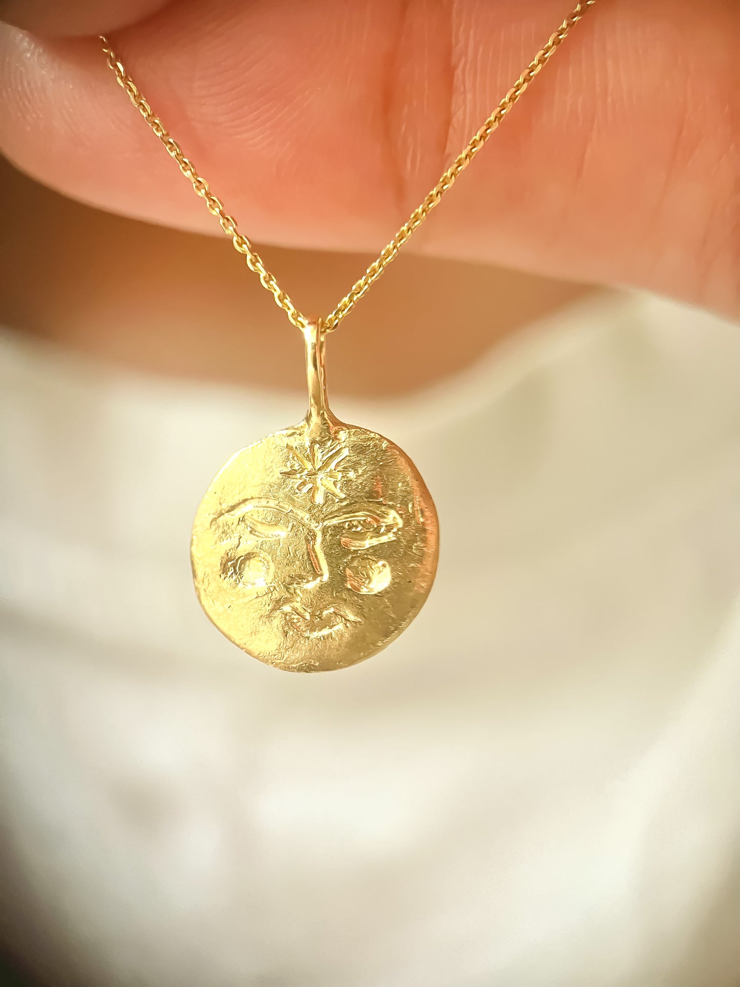 Moon Face Pendant