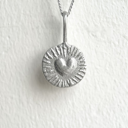 Cor Vitae Mini Pendant in Silver