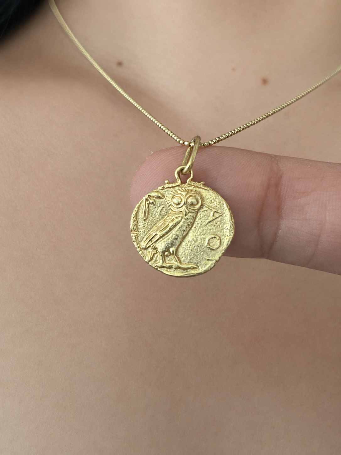 Athena's Owl Pendant