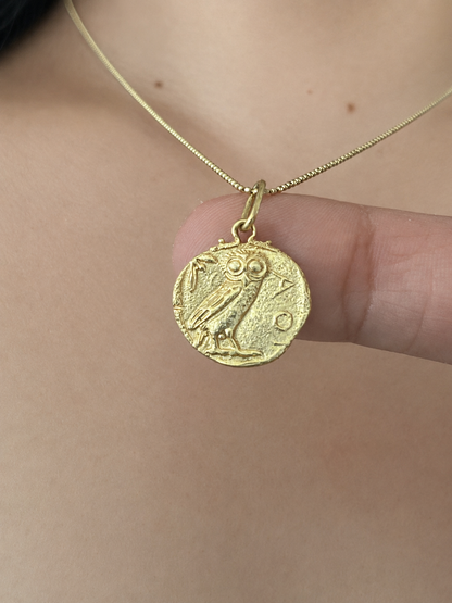 Athena's Owl Pendant