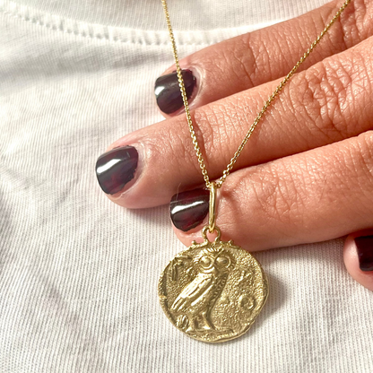 Athena's Owl Pendant