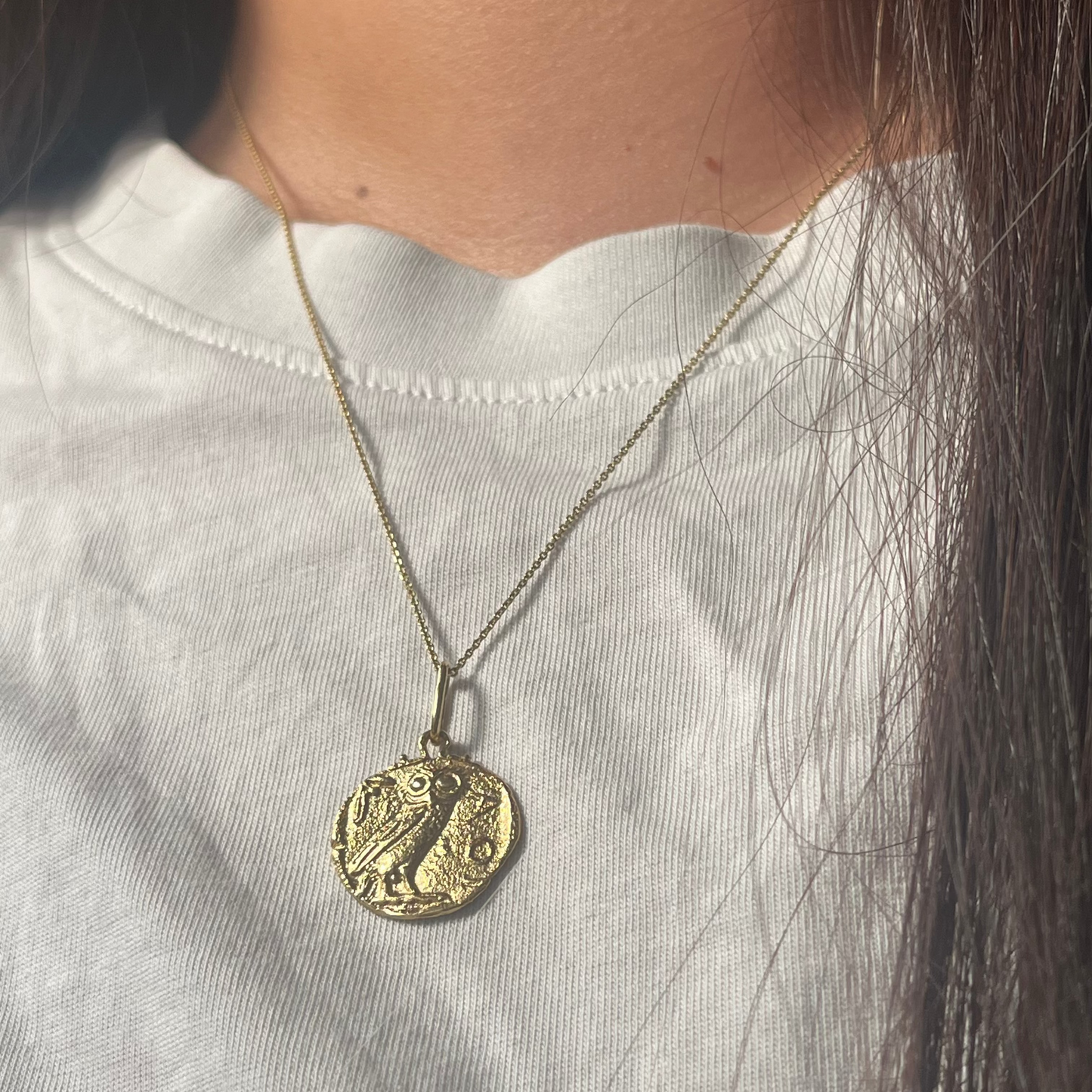 Athena's Owl Pendant