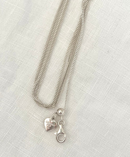 Adjustable silver chain