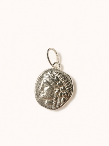 Apollo Coin Pendant in Silver